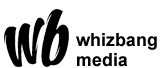 whizbang media logo black version